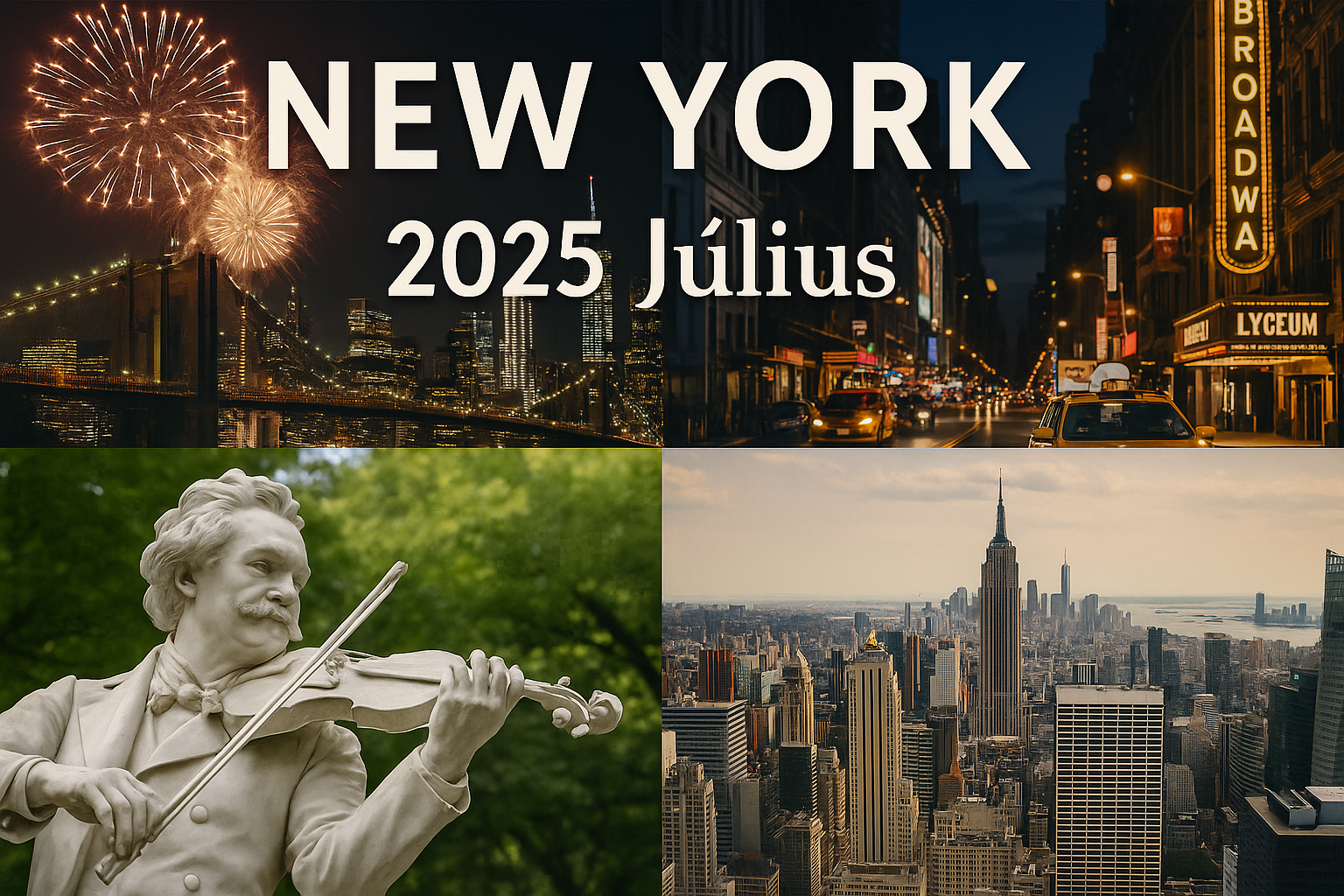 Tűzijáték, Broadway, Manhattanhenge – Ilyen lesz New York 2025 júliusában