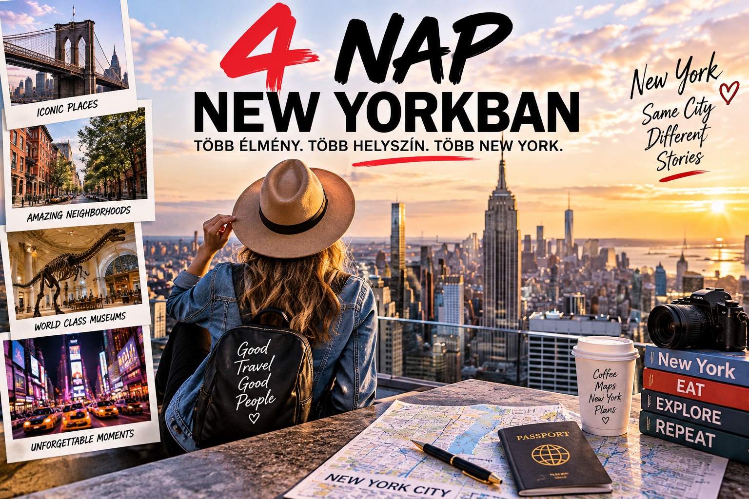 4 nap New Yorkban -  négynapos New York-i útiterv Manhattan és Brooklyn látnivalóival